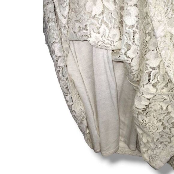 Pins & Needles Womens Dress Sz Medium Off White Stretchy Lace VNeck Formal - Picture 11 of 15